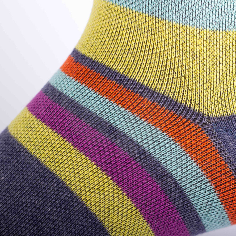 Media de compresión graduada de algodón- CMO203 Morado