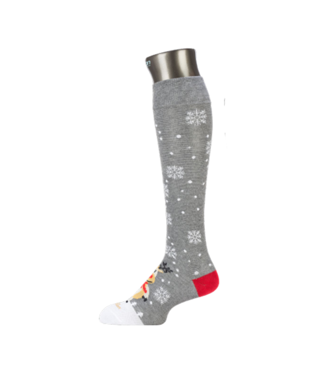 Media de compresión graduada de algodón- XMAS 03 Copos de Nieve
