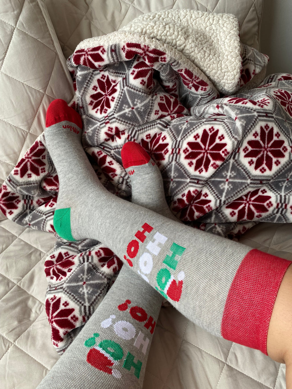 Media de compresión graduada de algodón- XMAS 02